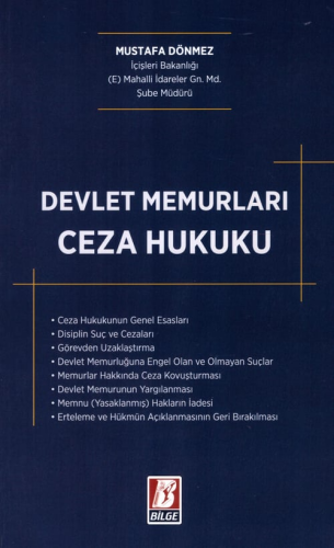 Devlet Memurları Ceza Hukuku Mustafa Dönmez