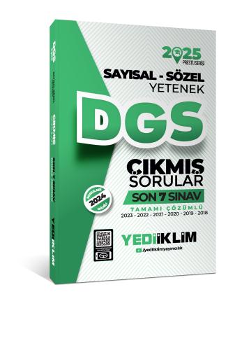 Yediiklim Yayınları 2025 DGS Sayısal Sözel Yetenek Tamamı Çözümlü Son 