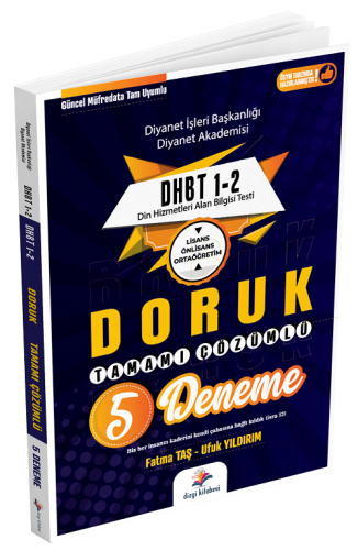 Dizgi Kitap Yayınları DHBT 1-2 Doruk 5 Deneme Çözümlü Fatma Taş