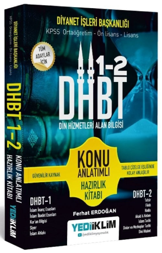 DHBT 1-2 Din Hizmetleri Konu Anlatımlı Hazırlık Kitabı Ferhat Erdoğan