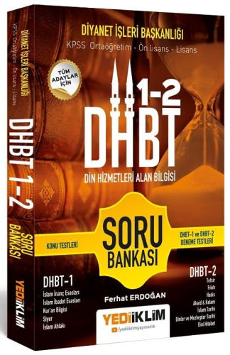 DHBT - Din Hizmetleri Alan Bilgisi 1-2 Soru Bankası Ferhat Erdoğan