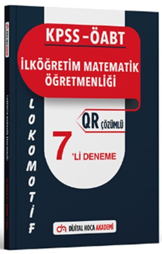 Dijital Hoca ÖABT İlköğretim Matematik Öğretmenliği Lokomotif Serisi Q