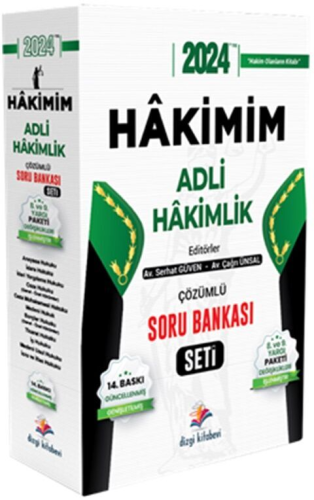 Dizgi Kitap Yayınları 2024 Hakimim Adli Hakimlik Çözümlü Soru Bankası 