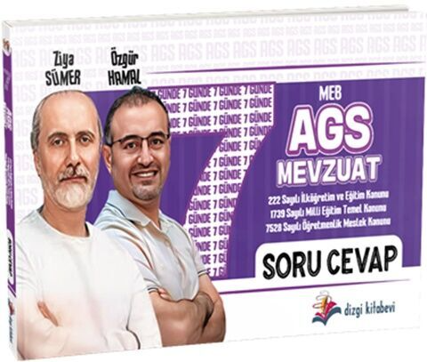 Dizgi Kitap Yayınları 2025 MEB AGS 7 Günde Mevzuat Soru Cevap Doğru Ya