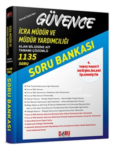 Doru Yayınları İcra Müdür ve Müdür Yardımcılığı Güvence Soru Bankası Ç