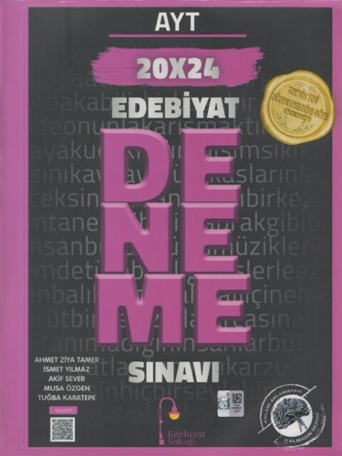 Edebiyat Sokağı Yayınları AYT Edebiyat 20 x 24 Deneme Sınavı Ahmet Ziy