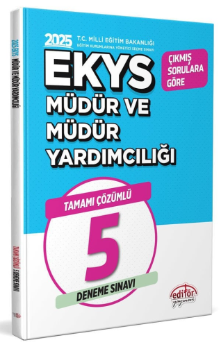 Editör Yayınları 2025 MEB EKYS Müdür ve Müdür Yardımcılığı Tamamı Çözü