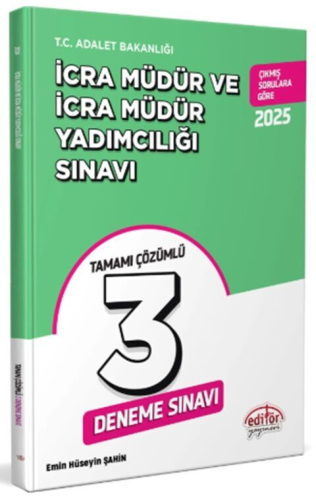 Editör Yayınları 2025 İcra Müdür ve Müdür Yardımcılığı 3 Deneme Tamamı