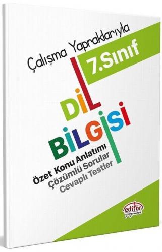 Editör Yayınları 7. Sınıf Dil Bilgisi Özet Konu Anlatımı Komisyon