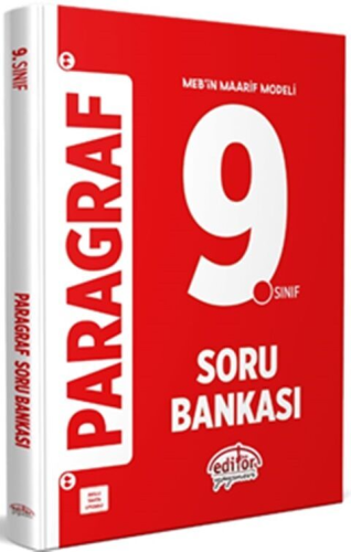 Editör Yayınları 9. Sınıf Paragraf Soru Bankası Komisyon