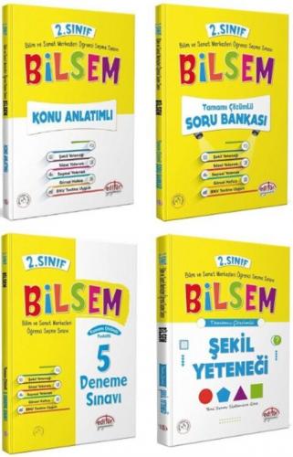 Editör Yayınları 2. Sınıf Bilsem Hazırlık Kitapları 4 lü Set Komisyon