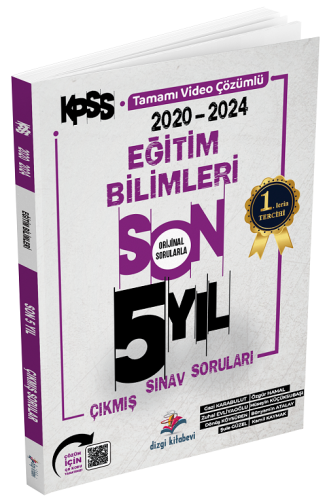 Dizgi Kitap Yayınları KPSS Eğitim Bilimleri Son 5 Yıl Çıkmış Sorular V