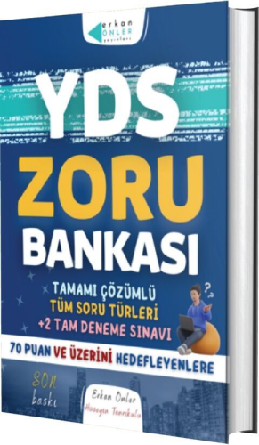 YDS Tamamı Çözümlü Zoru Bankası Erkan Önler