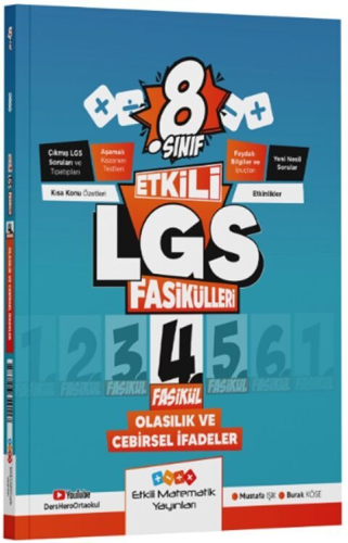 Etkili Matematik Yayınları 8. Sınıf Etkili LGS Fasikül Olasılık ve Ceb