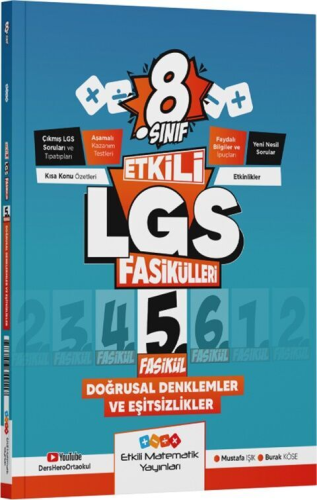 Etkili Matematik Yayınları 8. Sınıf Etkili LGS Fasikül Doğrusal Denkle