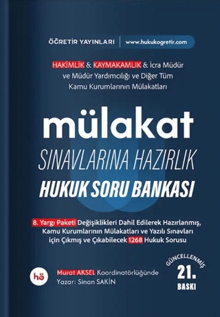 Mülakat Sınavlarına Hazırlık Hukuk Soru Bankası Sinan Sakin