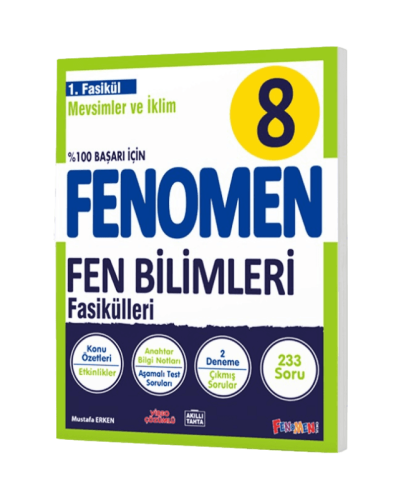 Fenomen Okul 8. Sınıf Fenomen Fen Bilimleri 1. Fasikül Mevsimler ve İk