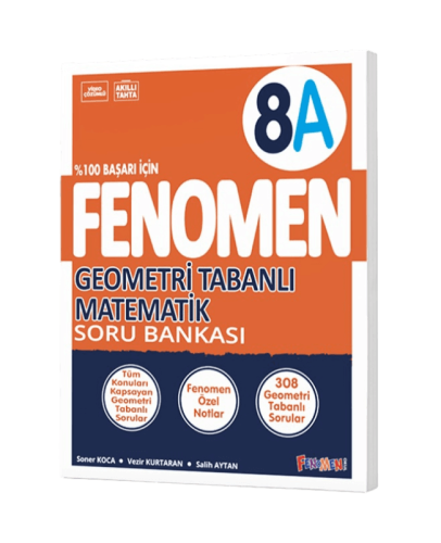 Fenomen Okul 8. Sınıf Geometri Tabanlı Matematik A Fenomen Soru Bankas