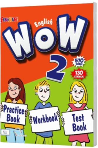 Fenomen Okul 2. Sınıf Wow English Practice Book Workbook Test Book Kom