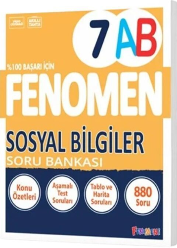 Fenomen Okul Yayınları 7. Sınıf Sosyal Bilgiler A ve B Fenomen Soru Ba