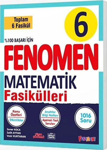 Fenomen Okul Fenomen 6. Sınıf Matematik Fasikülleri Soner Koca