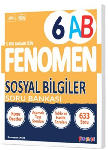 Fenomen Okul 6. Sınıf Sosyal Bilgiler Soru Bankası Ramazan Sayın