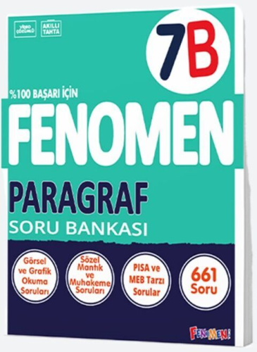 Fenomen Okul 7. Sınıf Paragraf Fenomen B Soru Bankası Komisyon