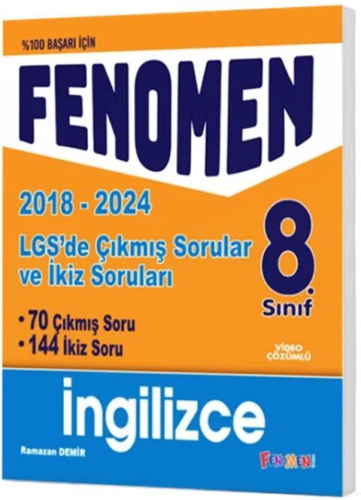 Fenomen Okul 8. Sınıf LGS İngilizce Çıkmış Soruları Ve İkiz Soruları K