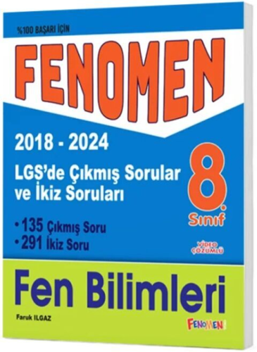 Fenomen Okul 8. Sınıf LGS Fen Bilimleri Çıkmış Sorular Ve İkiz Sorular