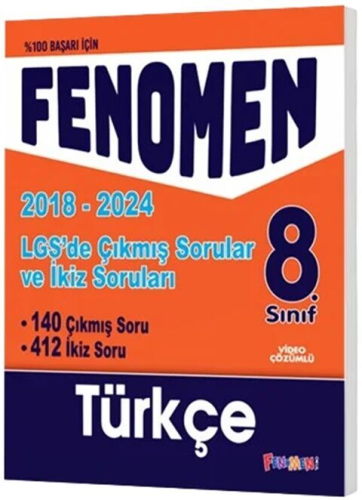 Fenomen Okul 8. Sınıf LGS Türkçe Çıkmış Sorular Ve İkiz Soruları Komis