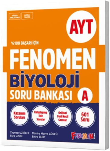 Fenomen Okul Yayınları AYT VAF Biyoloji A Soru Bankası Komisyon