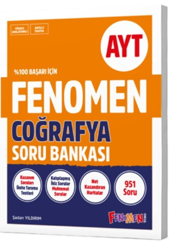 Fenomen Okul Yayınları AYT VAF Coğrafya Soru Bankası Komisyon