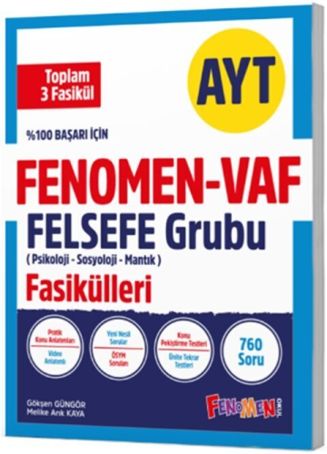 Fenomen Okul Yayınları AYT VAF Felsefe Fasikülleri Seti Komisyon