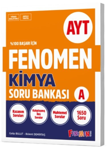 Fenomen Okul Yayınları AYT VAF Kimya A Soru Bankası Komisyon