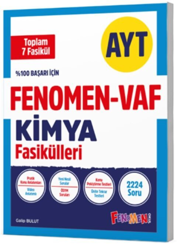 Fenomen Okul Yayınları AYT VAF Kimya Fasikülleri Seti Komisyon