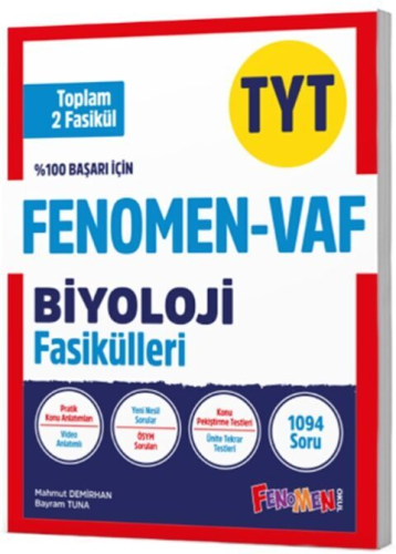 Fenomen Okul Yayınları TYT VAF Biyoloji Fasikülleri Seti Komisyon