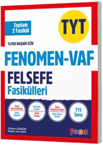 Fenomen Okul Yayınları TYT VAF Felsefe Fasikülleri Seti Komisyon