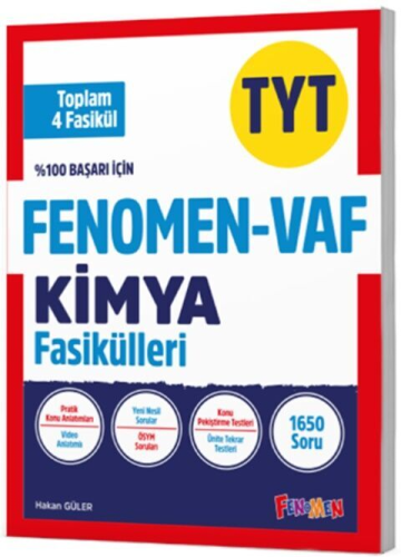 Fenomen Okul Yayınları TYT VAF Kimya Fasikülleri Seti Komisyon