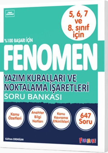 Fenomen Okul Yazım Kuralları ve Noktalama İşaretleri Soru Bankası Gült