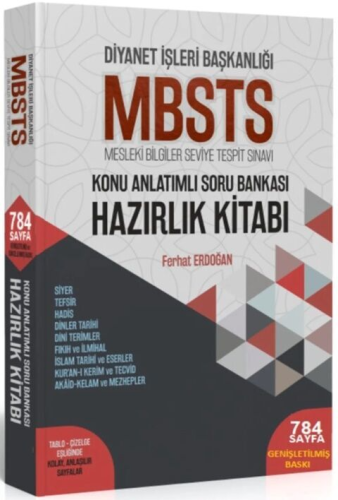 MBSTS Konu Anlatımlı Soru Bankası Hazırlık Kitabı Ferhat Erdoğan