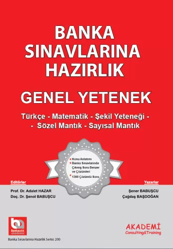 Banka Sınavlarına Hazırlık Genel Yetenek Üniversite Mezunları İçin Ada