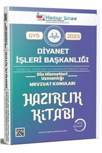 Memur Sınav GYS Diyanet Başkanlığı Din Hizmetleri Uzmanlığı Mevzuat Ko