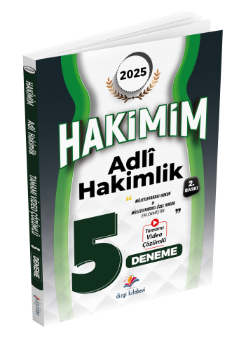 Dizgi Kitap Yayınları 2025 Hakimim Adli Hakimlik Tamamı Video Çözümlü 