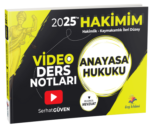 Dizgi Kitap Yayınları 2025'te Hakimim Anayasa Hukuku Video Ders Notlar