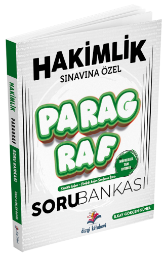 Dizgi Kitap Yayınları Hakimlik Sınavına Özel Paragraf Soru Bankası İlk