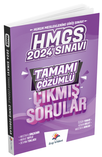 Dizgi Kitap Yayınları HMGS 2024 Sınavı Çıkmış Sorular Çözümlü Mustafa 