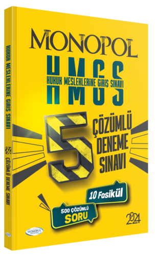 Monopol Yayınları HMGS Tamamı Çözümlü 5 Deneme Sınavı Komisyon