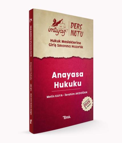 İmtiyaz HMGS Anayasa Hukuku Ders Notları Metin Kaya