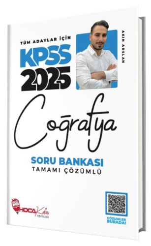 Hoca Kafası Yayınları 2025 KPSS Coğrafya Soru Bankası Çözümlü Akın Ars