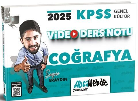 HocaWebde Yayınları 2025 KPSS Coğrafya Video Ders Notları Engin Eraydı